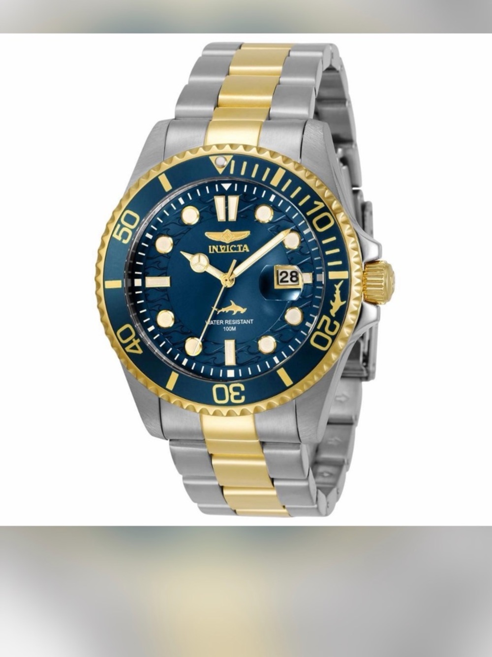 Invicta Blue and Gold Two-Tone Dive Watch